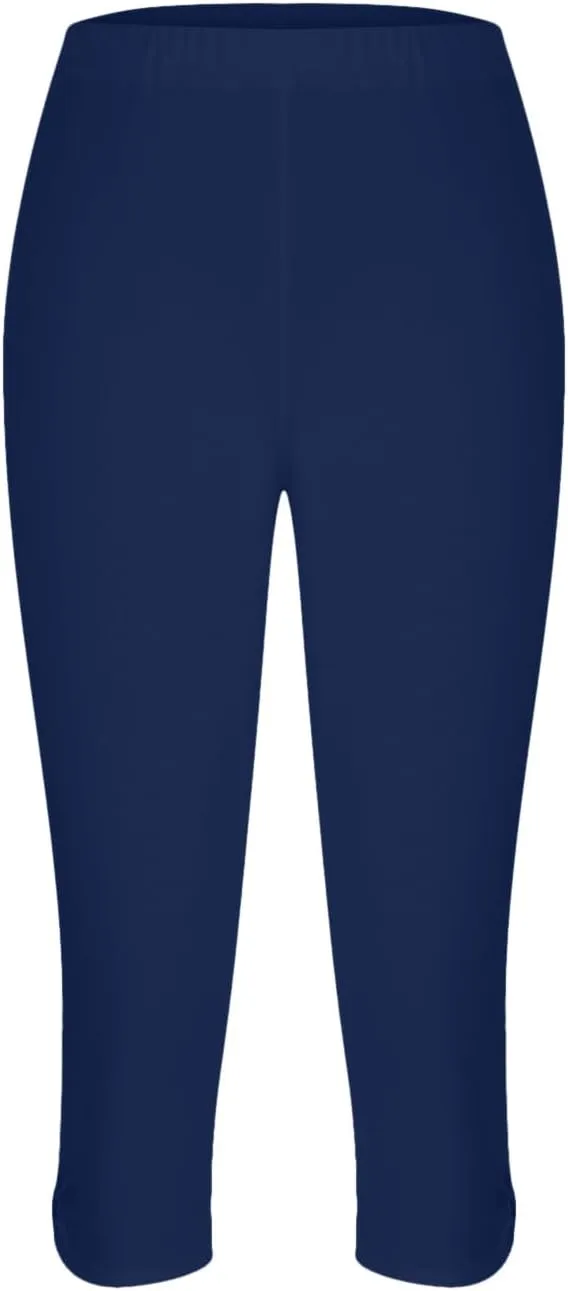 Yoga Capris for Women High Waist Leggings Casual Summer Cropped Pants Comfy Workout Pant Slim Trousers